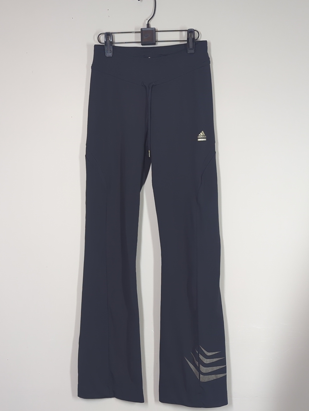 adidas Clima375 Women's Black Athletic Flared Track Pants Low Rise Small